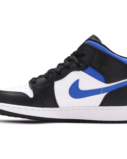 Air Jordan 1 Mid 'White Black Racer Blue' (GS)