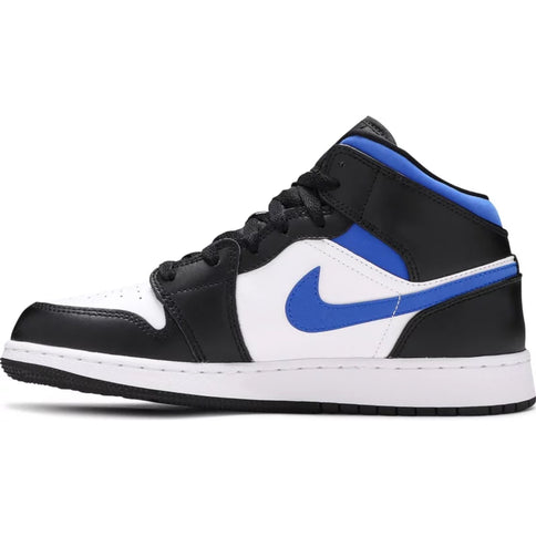 Air Jordan 1 Mid 'White Black Racer Blue' (GS)