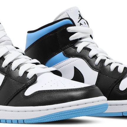 Air Jordan 1 Mid 'University Blue Black White' (Women’s)