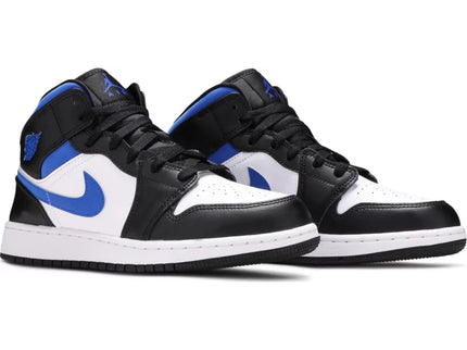 Air Jordan 1 Mid 'White Black Racer Blue' (GS)