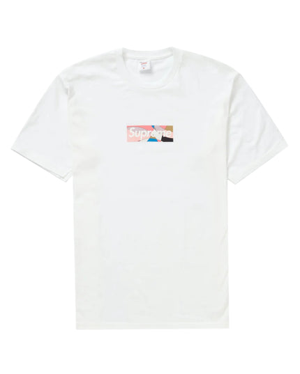 Supreme x Emilio Pucci Box Logo Tee - White/Dusty Pink