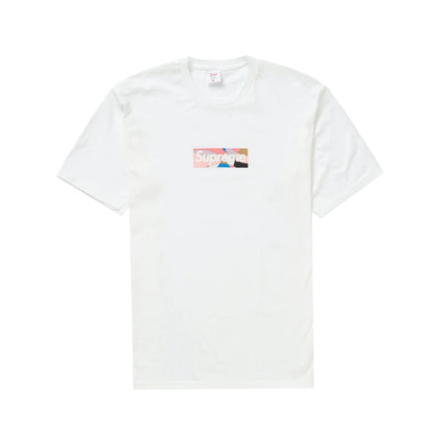 Supreme x Emilio Pucci Box Logo Tee - White/Dusty Pink