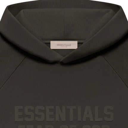 FEAR OF GOD ESSENTIALS Pull-Over Hoodie - Off Black (Fall 22)