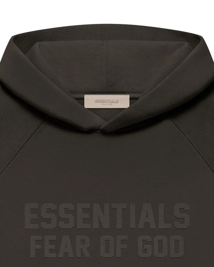 FEAR OF GOD ESSENTIALS Pull-Over Hoodie - Off Black (Fall 22)