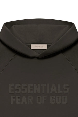 FEAR OF GOD ESSENTIALS Pull-Over Hoodie - Off Black (Fall 22)