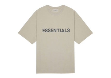 FEAR OF GOD ESSENTIALS 3D Silicon Applique Boxy T-Shirt - Tan