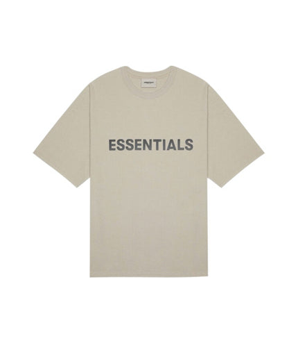 FEAR OF GOD ESSENTIALS 3D Silicon Applique Boxy T-Shirt - Tan