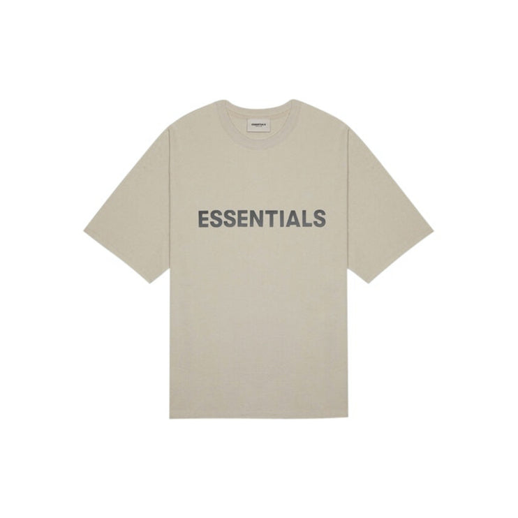 FEAR OF GOD ESSENTIALS 3D Silicon Applique Boxy T-Shirt - Tan