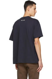 FEAR OF GOD ESSENTIALS 3D Silicon Applique Boxy T-Shirt - Navy (EOFY)
