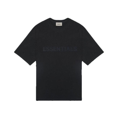 FEAR OF GOD ESSENTIALS 3D Silicon Applique T-Shirt - Black