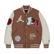 Travis Scott x Jordan Varsity Jacket - Antique Brown