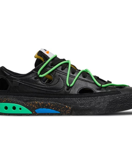 Off-White x Nike Blazer Low 'Black Electro Green'