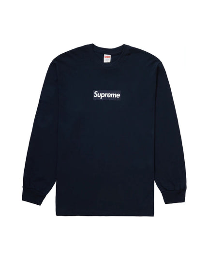 Supreme Box Logo L/S Tee - Navy (FW20)