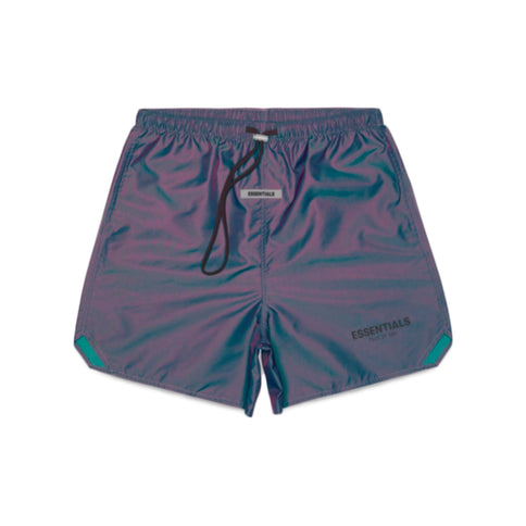 FEAR OF GOD ESSENTIALS Reflective Volley Shorts - Iridescent