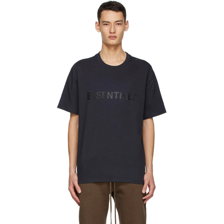 FEAR OF GOD ESSENTIALS 3D Silicon Applique Boxy T-Shirt - Navy