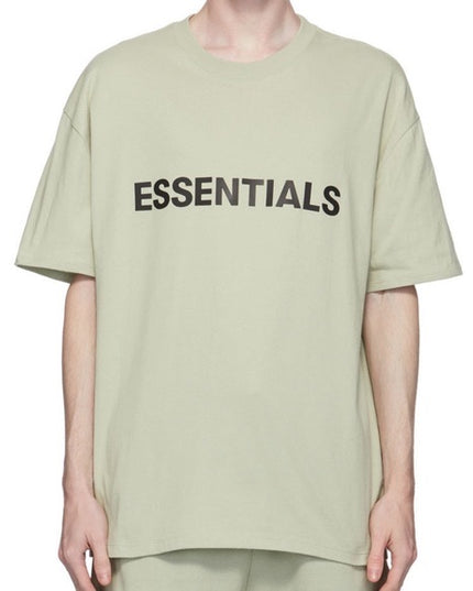 FEAR OF GOD ESSENTIALS 3D Silicon Applique Boxy T-Shirt - Sage