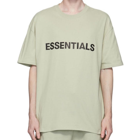 FEAR OF GOD ESSENTIALS 3D Silicon Applique Boxy T-Shirt - Sage