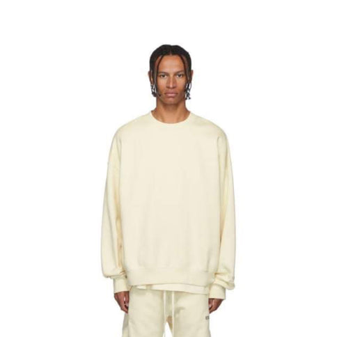 FEAR OF GOD ESSENTIALS 3M Logo Crewneck Sweatshirt - Cream