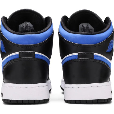 Air Jordan 1 Mid 'White Black Racer Blue' (GS)