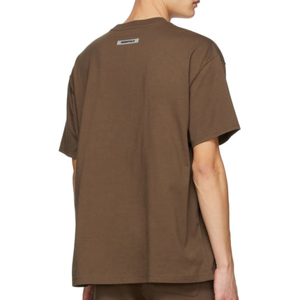FEAR OF GOD ESSENTIALS 3D Silicon Applique T-Shirt - Brown