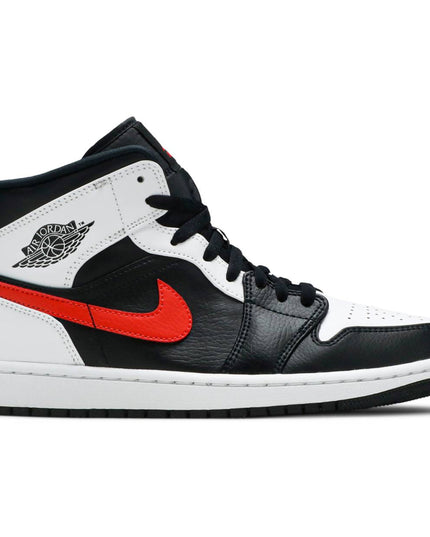 Air Jordan 1 Mid 'Black Chile Red White'