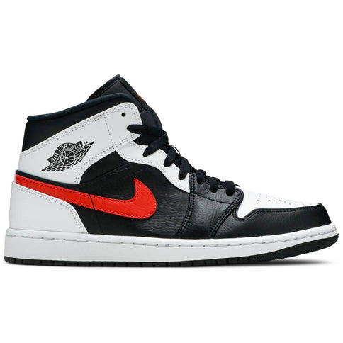 Air Jordan 1 Mid 'Black Chile Red White'