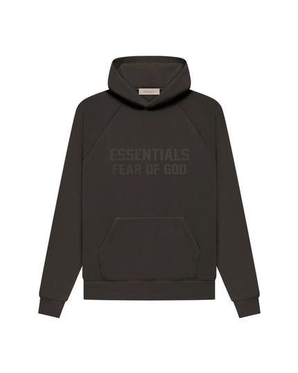 FEAR OF GOD ESSENTIALS Pull-Over Hoodie - Off Black (Fall 22)