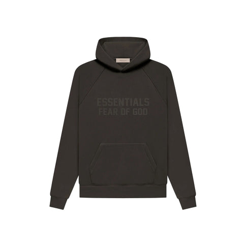 FEAR OF GOD ESSENTIALS Pull-Over Hoodie - Off Black (Fall 22)