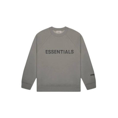 FEAR OF GOD ESSENTIALS 3D Silicon Applique Crewneck - Charcoal