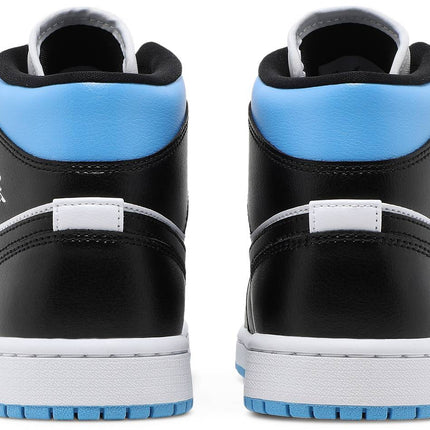 Air Jordan 1 Mid 'University Blue Black White' (Women’s)