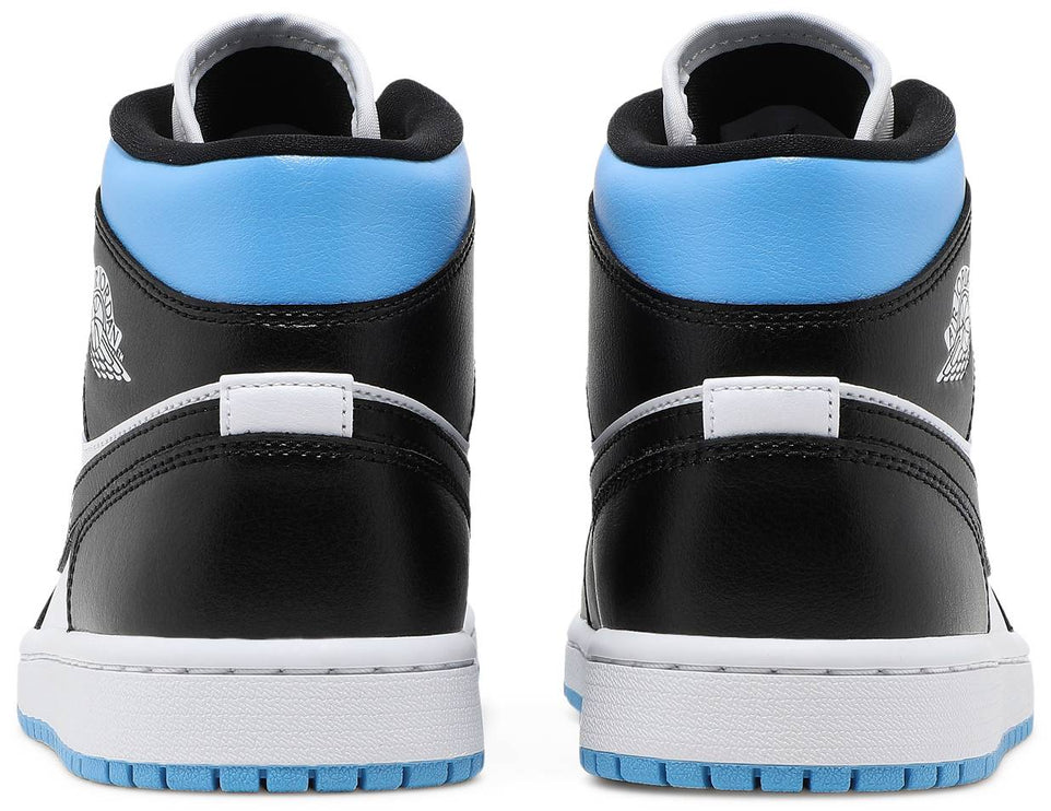 Air Jordan 1 Mid 'University Blue Black White' (Women’s)