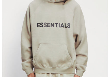 FEAR OF GOD ESSENTIALS 3D Silicon Applique Hoodie - Moss