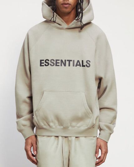 FEAR OF GOD ESSENTIALS 3D Silicon Applique Hoodie - Moss