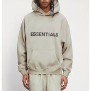 FEAR OF GOD ESSENTIALS 3D Silicon Applique Hoodie - Moss