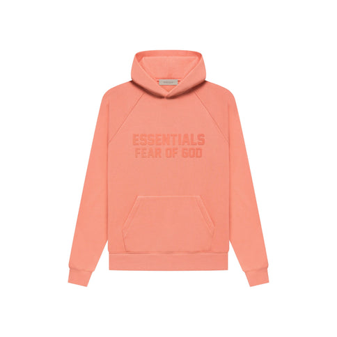 FEAR OF GOD ESSENTIALS Pull-Over Hoodie - Coral (Fall 22)