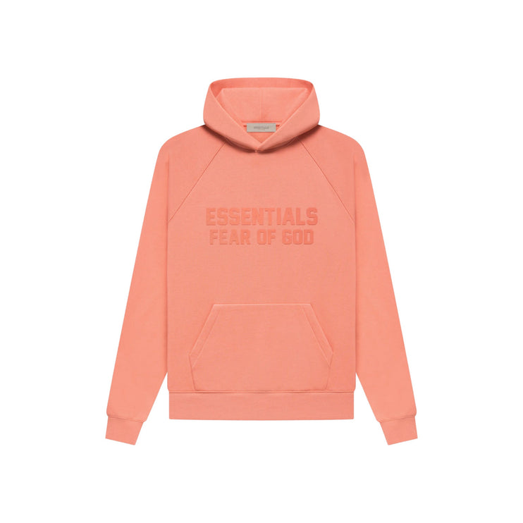 FEAR OF GOD ESSENTIALS Pull-Over Hoodie - Coral (Fall 22)