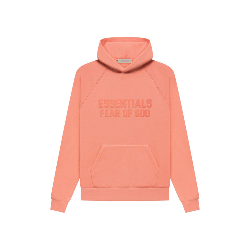 FEAR OF GOD ESSENTIALS Pull-Over Hoodie - Coral (Fall 22)