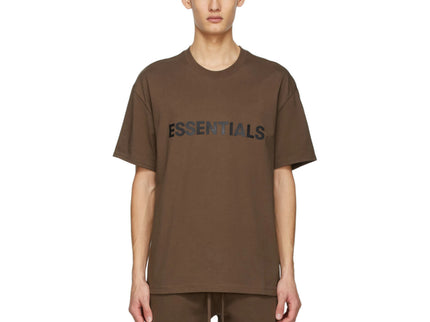 FEAR OF GOD ESSENTIALS 3D Silicon Applique T-Shirt - Brown (SS20)