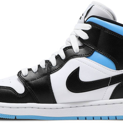 Air Jordan 1 Mid 'University Blue Black White' (Women’s)