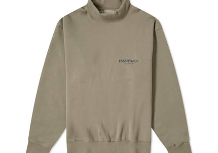 FEAR OF GOD ESSENTIALS Pull-Over Mockneck Sweatshirt - Moss