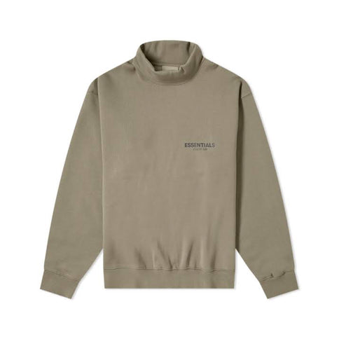 FEAR OF GOD ESSENTIALS Pull-Over Mockneck Sweatshirt - Moss