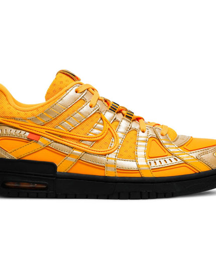 Off-White x Nike Air Rubber Dunk 'University Gold'