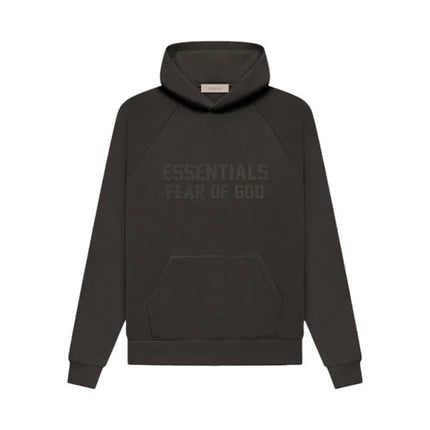 FEAR OF GOD ESSENTIALS Pull-Over Hoodie - Off Black (SS23)