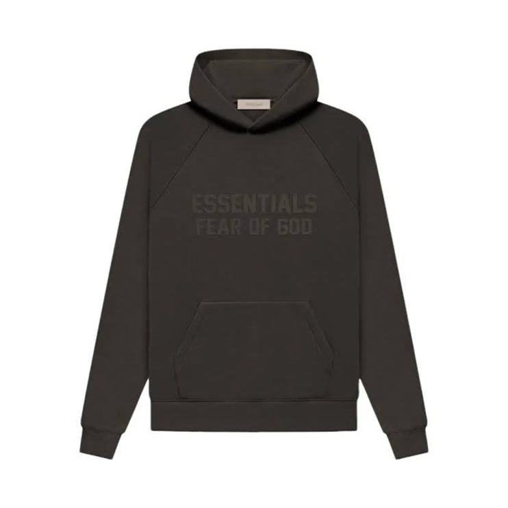 FEAR OF GOD ESSENTIALS Pull-Over Hoodie - Off Black (SS23)