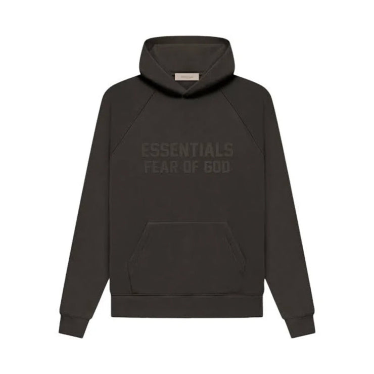 FEAR OF GOD ESSENTIALS Pull-Over Hoodie - Off Black (SS23)