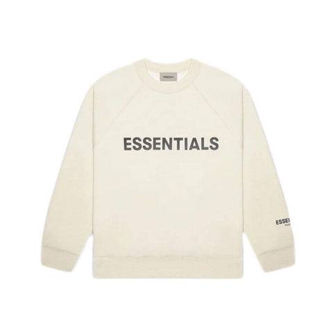 FEAR OF GOD ESSENTIALS 3D Silicon Applique Crewneck - Cream