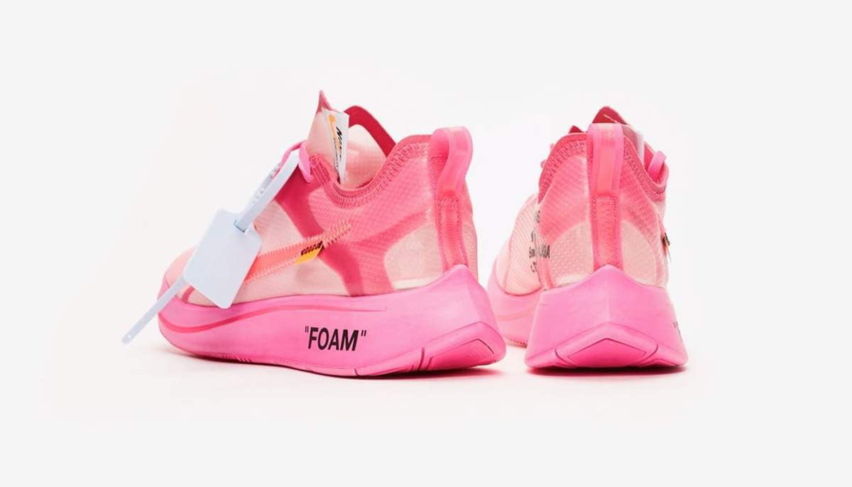 Off-White x Nike Zoom Fly 'Tulip Pink'