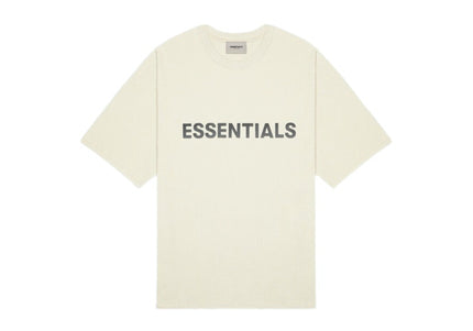 FEAR OF GOD ESSENTIALS 3D Silicon Applique T-Shirt - Cream