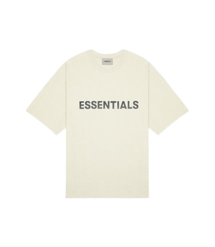 FEAR OF GOD ESSENTIALS 3D Silicon Applique T-Shirt - Cream