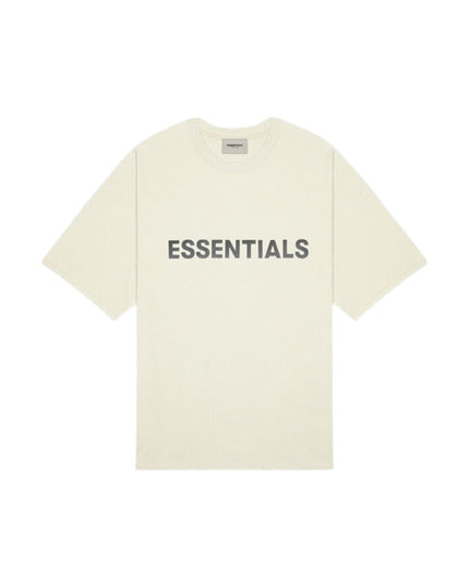 FEAR OF GOD ESSENTIALS 3D Silicon Applique T-Shirt - Cream